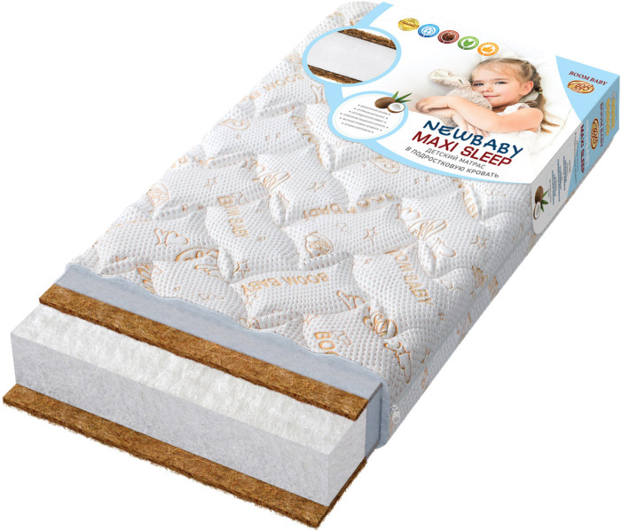 Купить матрас boombaby newbaby maxi sleep 140x70 см nb-140*70 maxi-s/ст