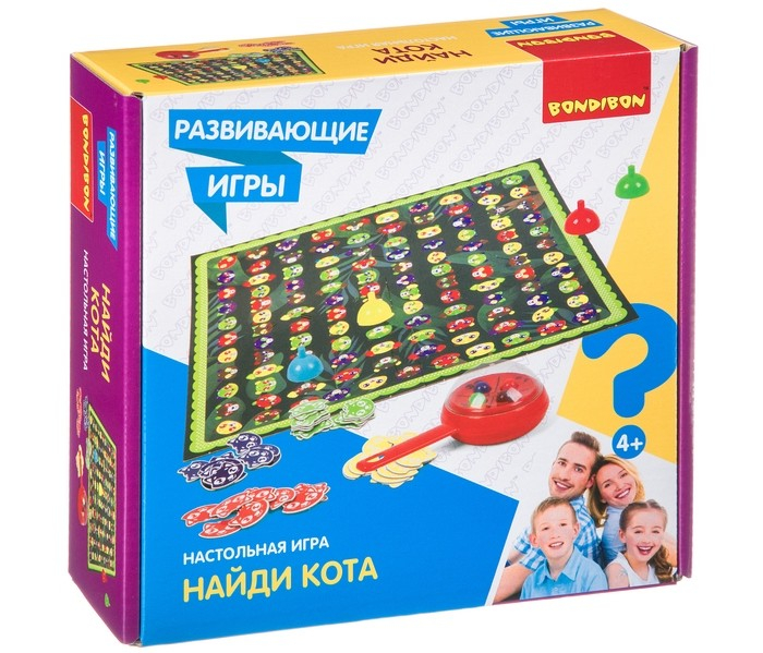 Купить bondibon настольная игра найди кота вв4510