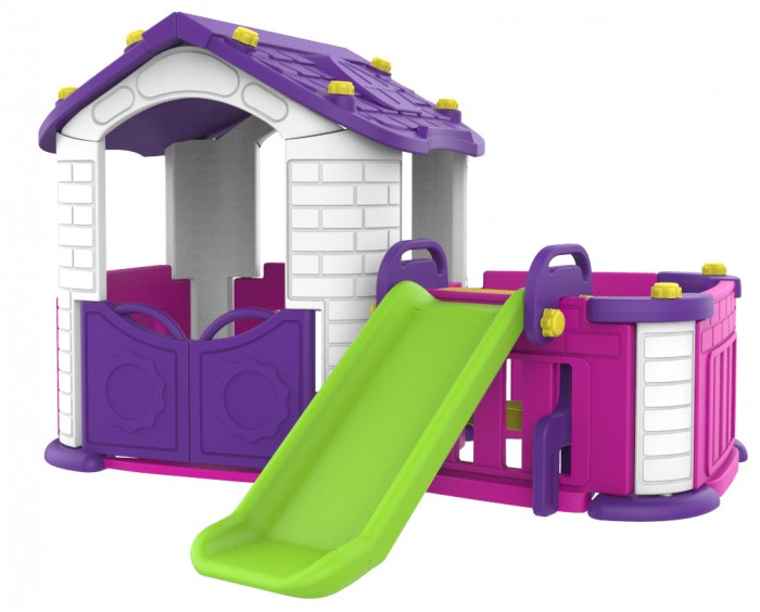 Купить toy monarch игровой домик с забором и горкой 