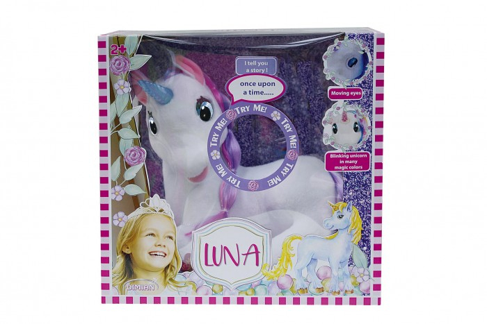 Купить интерактивная игрушка dimian единорог luna bd2003ru-m30