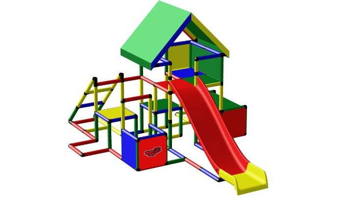 Купить quadro конструктор крупногабаритный universal с модульной горкой, my first quadro и 2x alu 14842