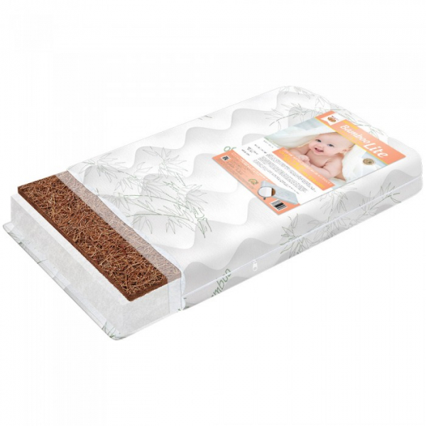 Купить матрас boombaby bamboo lite 120х60х12 см l-bb