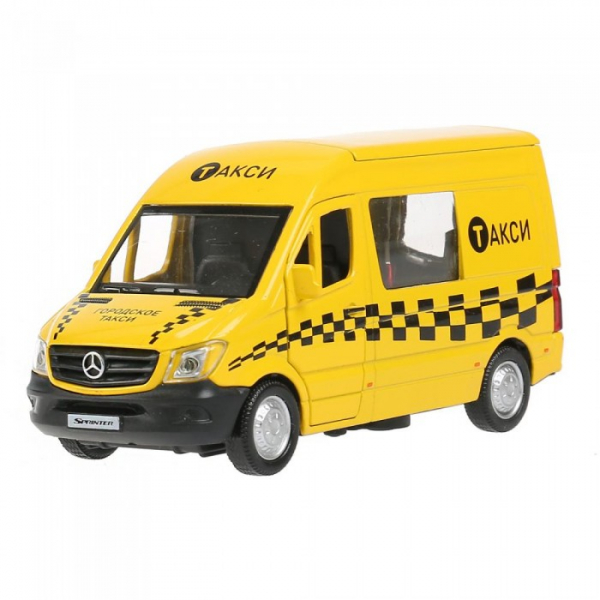 Купить технопарк машина металлическая mercedes-benz sprinter такси 14 см sprintervan-14tax-ye