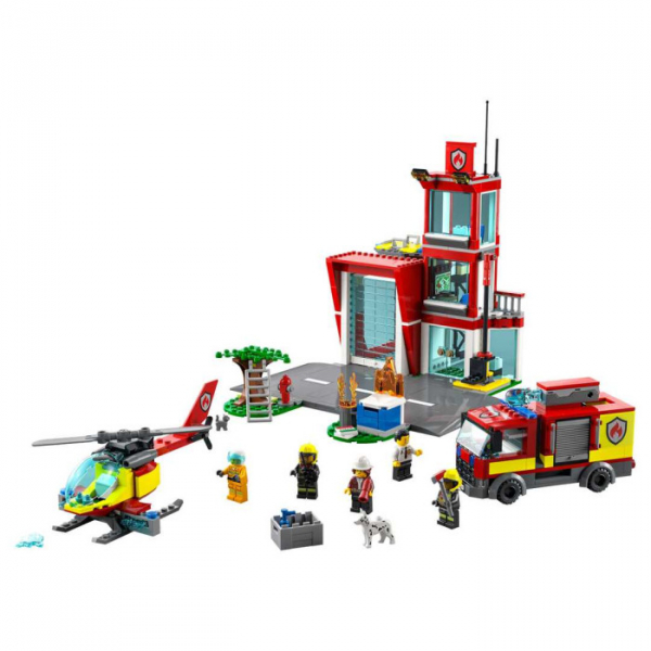 Купить конструктор lego city 60320 лего город пожарная часть 60320