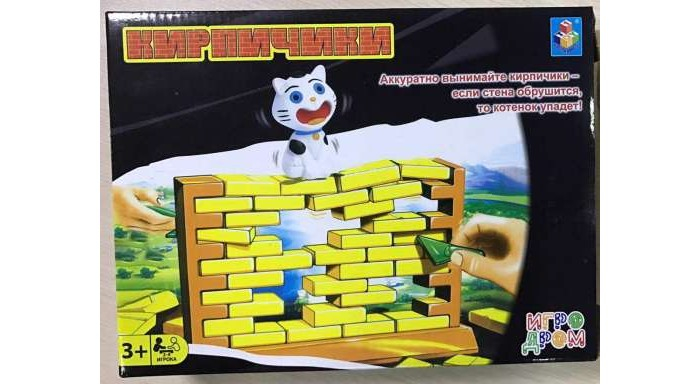 Купить 1 toy игра настольная кирпичики т13548