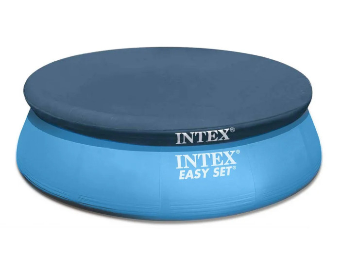 Купить бассейн intex тент для круглого надувного бассейна easy set 457 см 28023