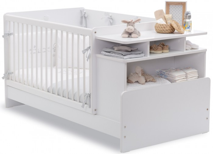 Купить кроватка-трансформер cilek с полками baby cotton 110х70/140х70 см 20.24.1021.00