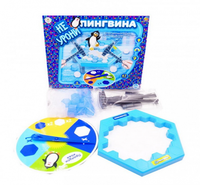 Купить abtoys игра настольная не урони пингвина (47 деталей) pt-00858