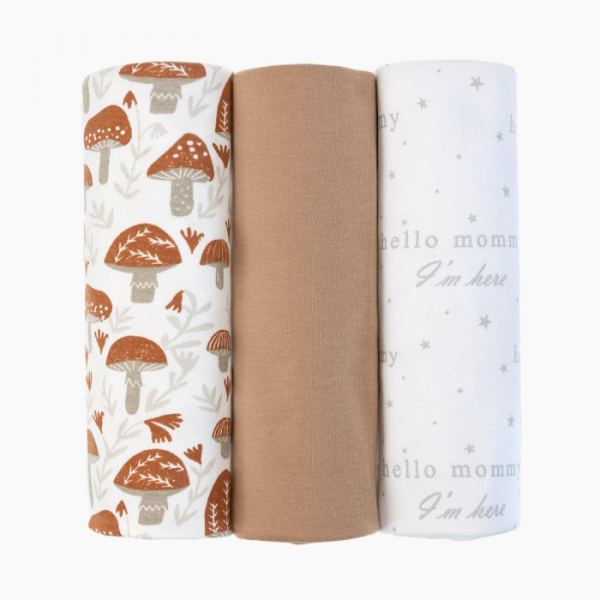 Купить пеленка mjolk mushrooms/camel/hello mommy 80х80 3 шт. 94449