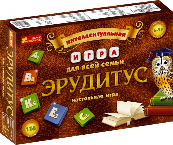 Купить ранок настольная игра для всей семьи. эрудитус 12120031р