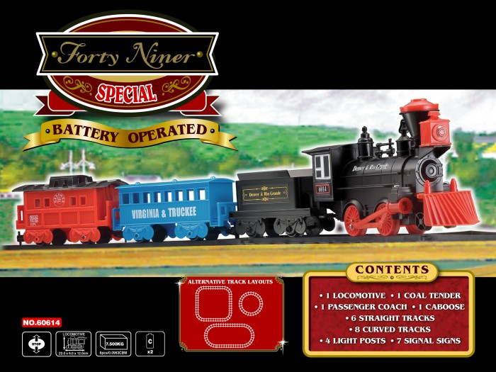 Купить eztec железная дорога forty niner special train set 29 частей 60614