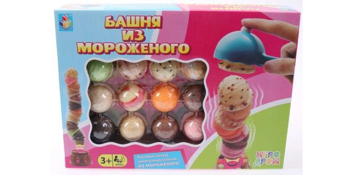 Купить 1 toy игродром игра настольная башня из мороженого т13549