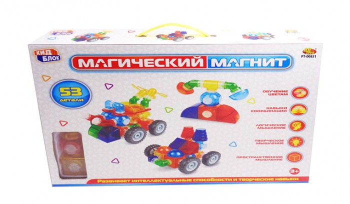 Купить конструктор abtoys магический магнит (53 детали) pt-00831