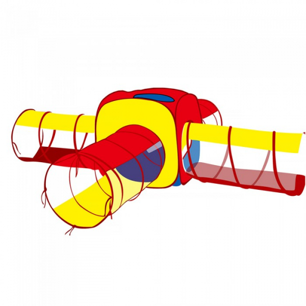 Купить pituso дом квадрат и 4 туннеля + 100 шаров 180x70 см j1088h