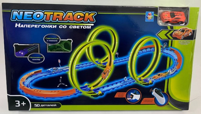 Купить 1 toy neotrack автотрек светящийся (50 деталей) т21041