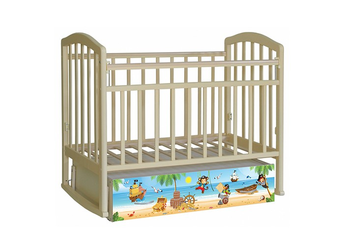 Купить детская кроватка антел алита 4 пираты (маятник поперечный) 