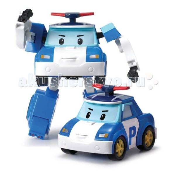 Купить робокар поли (robocar poli) робот полицейская машина поли трансформер 12,5 см свет + инструменты 83094