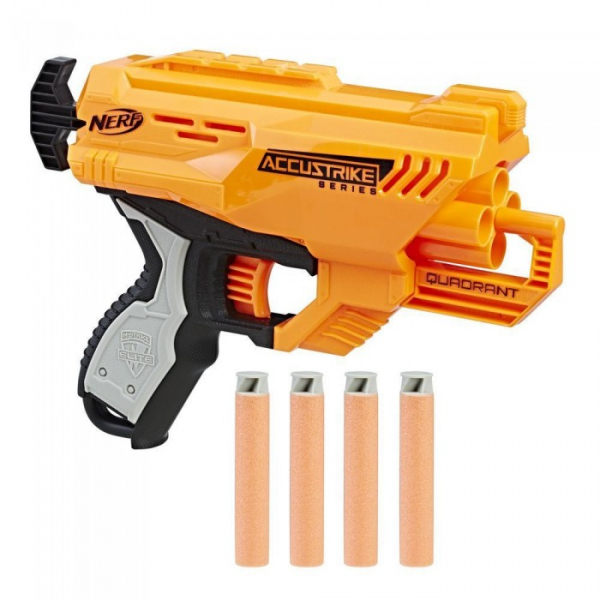 Купить nerf hasbro эллит аккустрайк бластер квадрант e0012