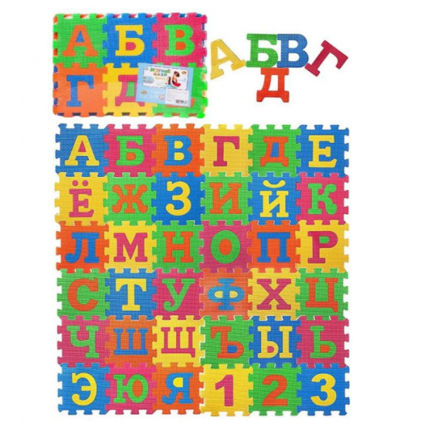 Купить игровой коврик abtoys изучаем буквы (90 деталей) pt-01337