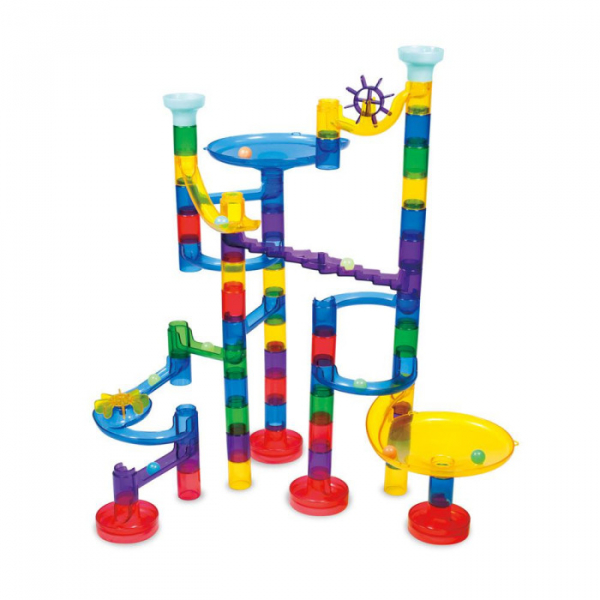 Купить конструктор galt лабиринт-головоломка glow super marble run (60 деталей) 1004675