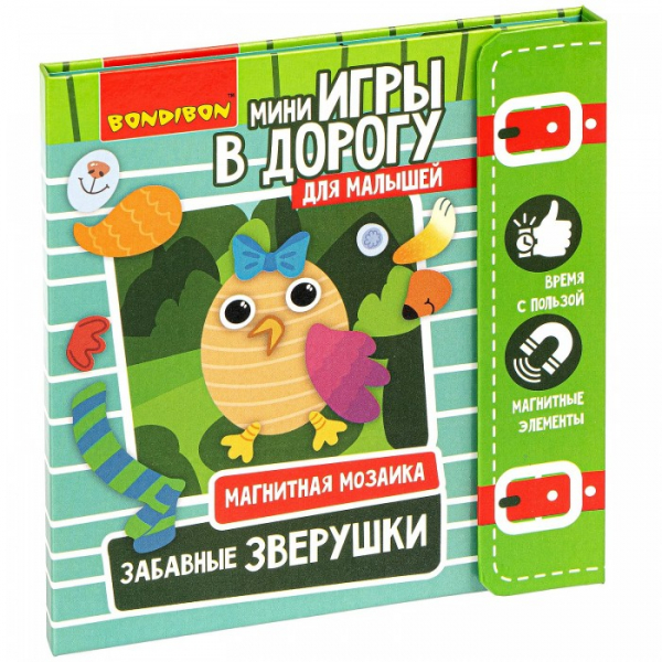 Купить bondibon мини-игры в дорогу для малышей забавные зверушки вв3475