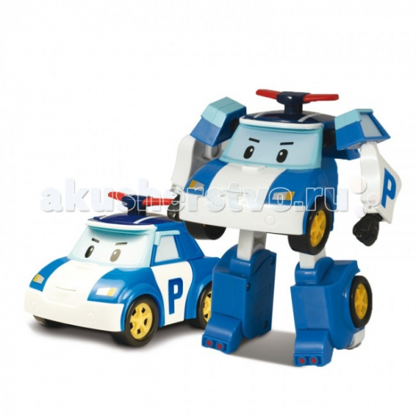 Купить робокар поли (robocar poli) робот полицейская машина поли трансформер 7,5 см 83046