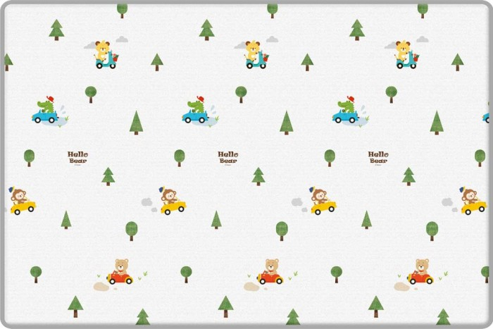 Купить игровой коврик parklon eco clean лесные гонки 200x140x1.3 см ec-243-if