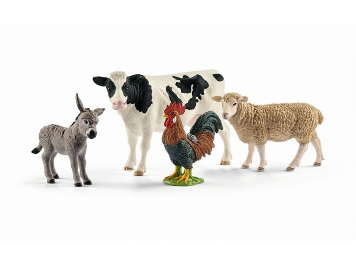 Купить schleich набор из 4 фигурок farm world starter set животные фермы 42385