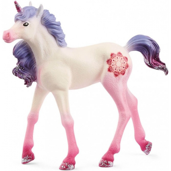 Купить schleich фигурка жеребенок единорога мандала 70716