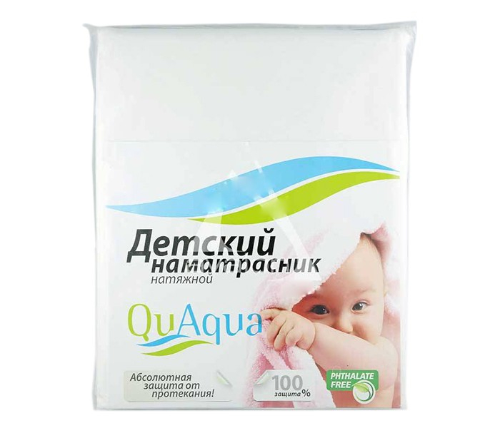 Купить qu aqua непромокаемый наматрасник натяжной jersey (хлопок) 120х60 