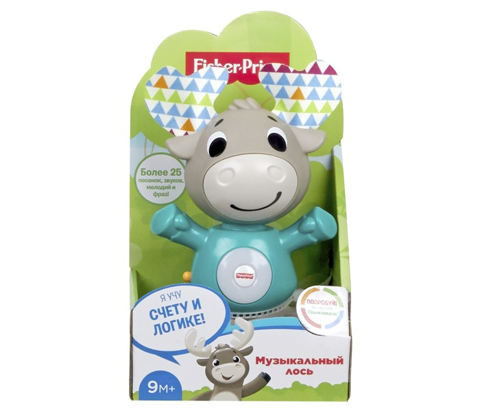 Купить интерактивная игрушка fisher price музыкальный лось gjb21