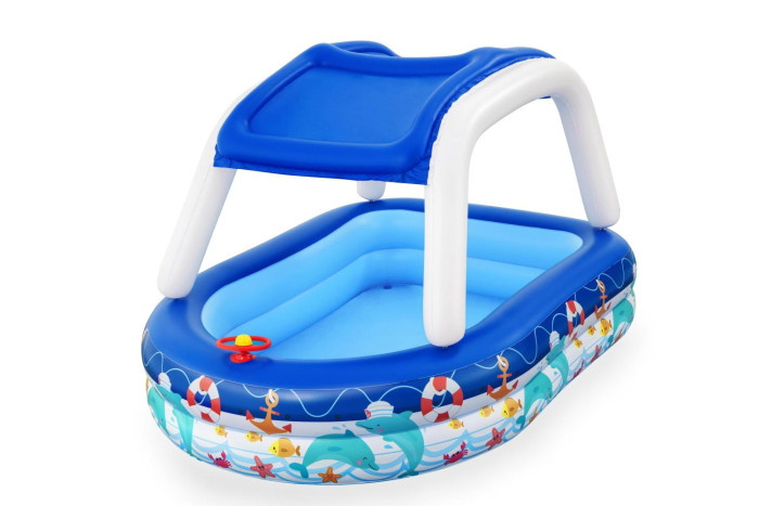 Купить бассейн bestway бассейн надувной детский sea captain family pool 54370 213x155x132 см 5309770