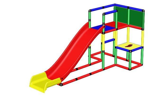 Купить quadro конструктор крупногабаритный starter с модульной горкой 12845