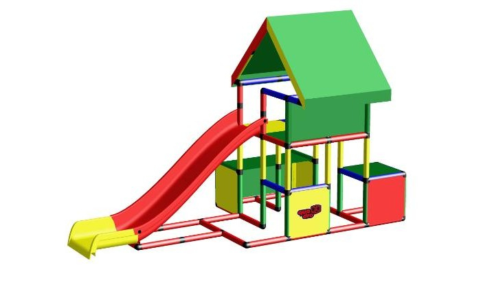 Купить quadro конструктор крупногабаритный universal с модульной горкой 14835