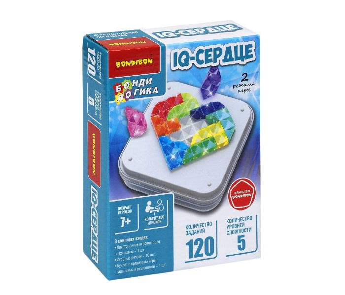 Купить bondibon настольная игра-головоломка iq-сердце вв5834