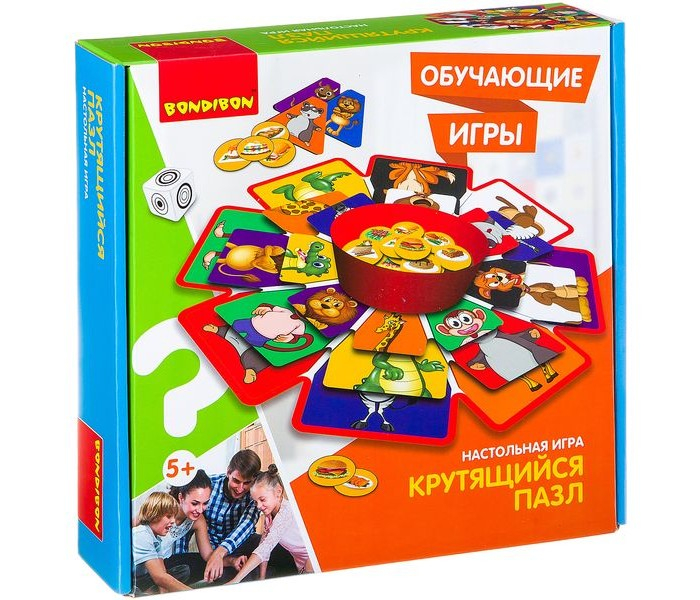 Купить bondibon настольная игра крутящийся пазл вв2418