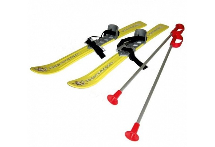 Купить gismo riders детские лыжи с палками и креплениями baby ski 90 см 13736