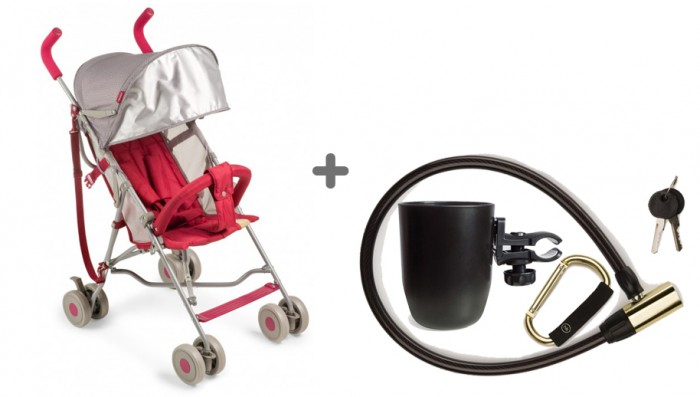 Купить коляска-трость happy baby twiggy с карабином, тросом-замком и подстаканником 