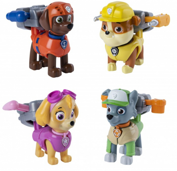 Купить щенячий патруль (paw patrol) фигурка одного из героев (роки, зума, скай, крепыш) 6055249