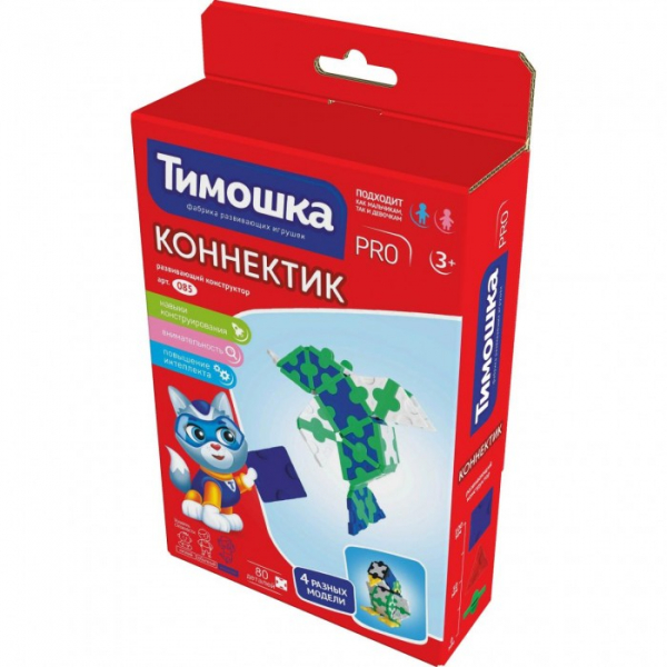 Купить конструктор тимошка коннектик (80 деталей) 85