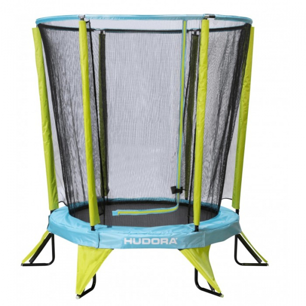 Купить hudora батут kindertrampolin safety 140 с защитной сеткой 65611