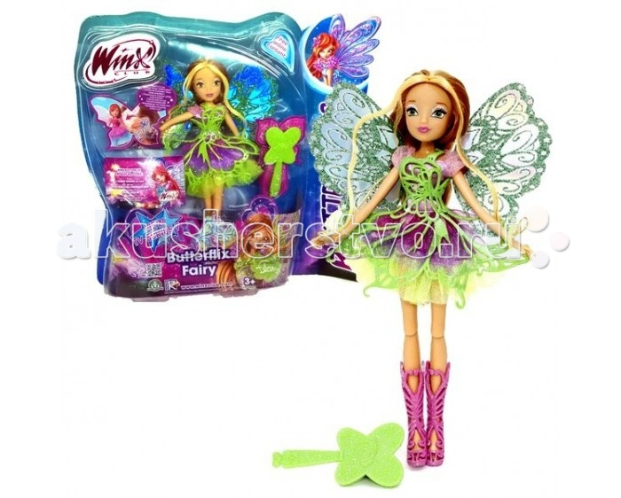 Купить феи винкс (winx club) кукла баттерфликс флора 27 см iw01131400_флора