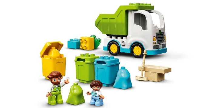 Купить конструктор lego duplo мусоровоз и контейнеры для раздельного сбора мусора 10945