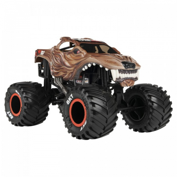 Купить monster jam коллекционная машинка голова волка 1:24 6060924