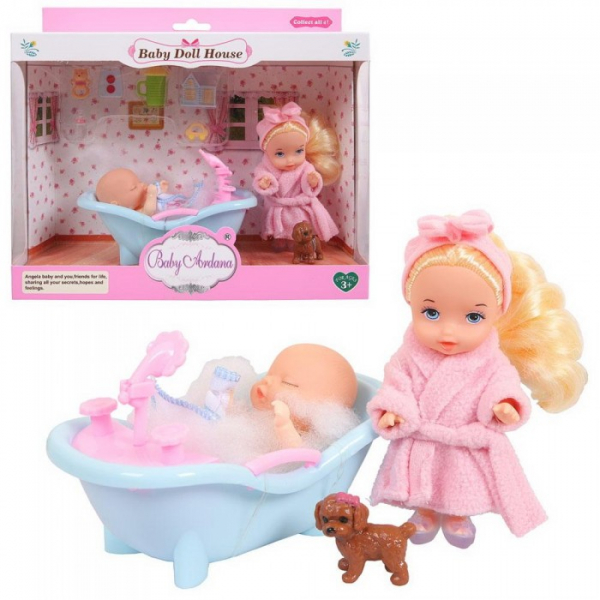 Купить abtoys набор игровой baby ardana дома у сестрёнок в ванной комнате a586