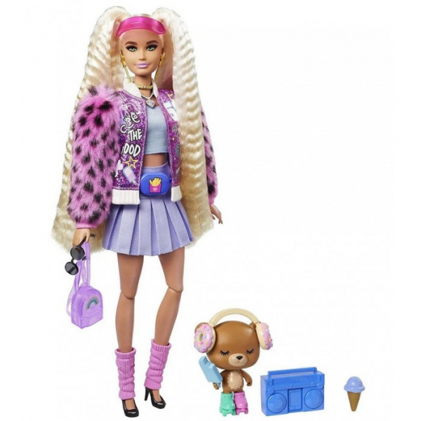 Купить barbie кукла экстра блондинка с хвостиками gyj77