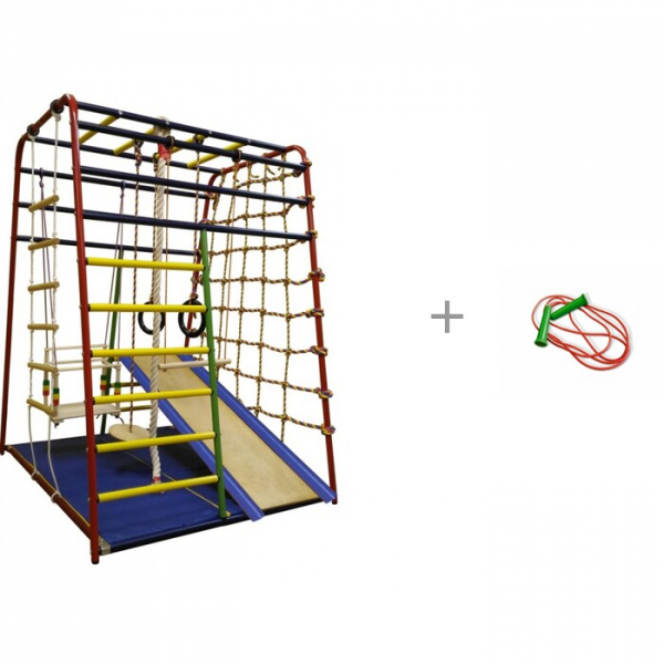 Купить вертикаль детский спортивный комплекс веселый малыш next и скакалка спортивная стеллар 2.5 метра 