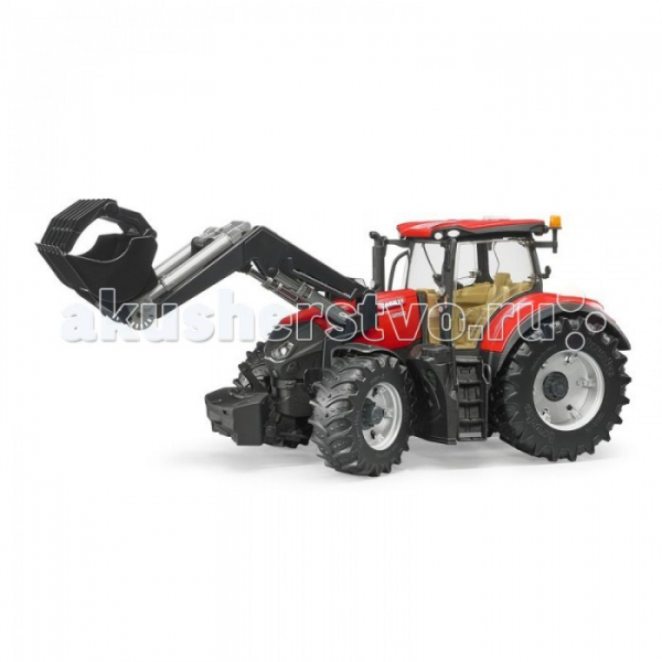 Купить bruder трактор case ih optum 300 cvx с погрузчиком 03-191 03-191