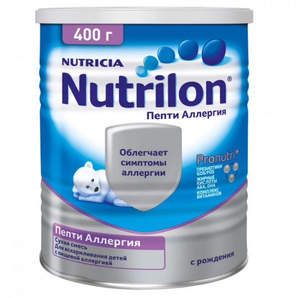 Купить nutrilon заменитель пепти аллергия с рождения 400 г 06275