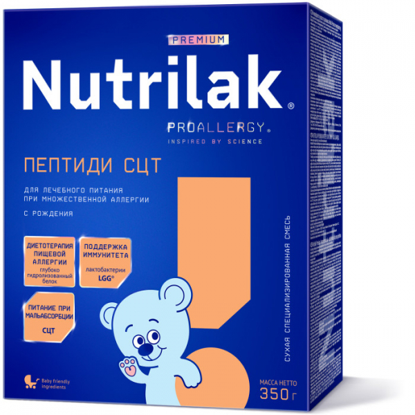 Купить nutrilak заменитель пептиди сцт с 0 мес. 350 г 